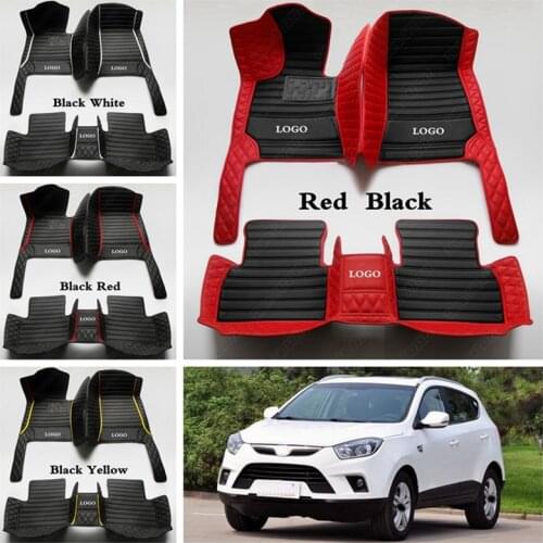Custom Made Car Floor Mats for JAC S2 S3 T5 Rein13 S5 Faux S5 All Weather Luxury Leather Suvs Foot Pads Automobile Carpet Cover