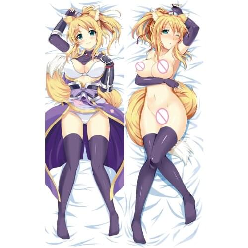 2016hot anime cartoon game girl body lace pillow case cocer pillowcase 2way