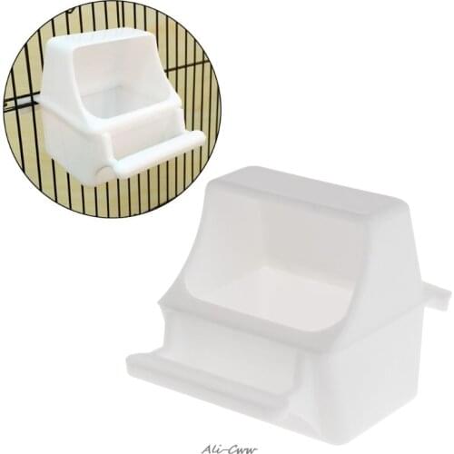 Creative Bird Feeder Anti Splash Feeding Bowl Box Splash Proof Cage Parrot Pigeon Budgie Equipment Plastic Drink Water Lovebird