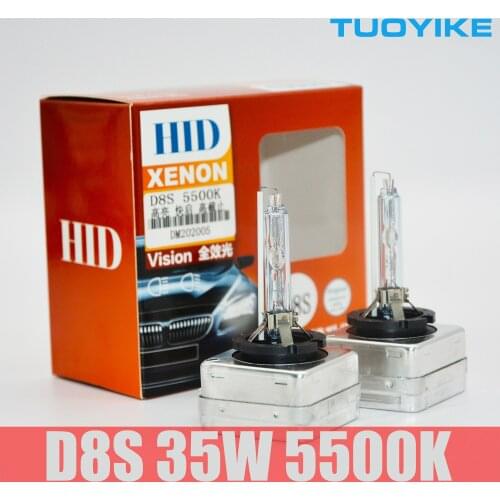 2PCS High Bright D8S HID XENON Bulbs 12V 35W OEM Upgrade Headlight Replacement Lamp 5500K Super White D1S D2S D3S D4S D5S 3500LM