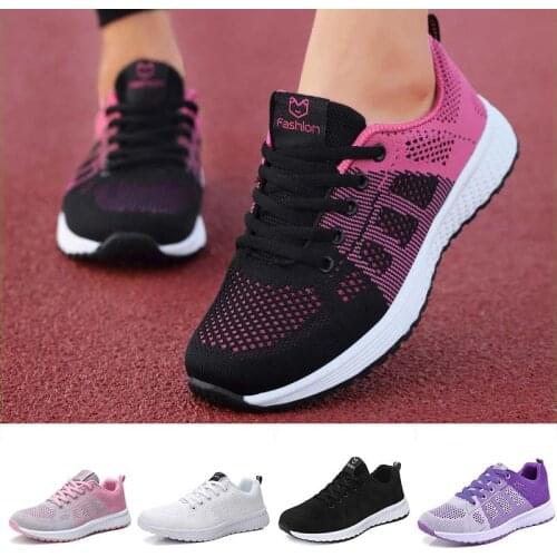 Bjakin Light Woman Running Shoes Lace Up Air Mesh Summer Breathable Athletic Sport Shoes 2020 Trend Cheap Walking Girl Footwear