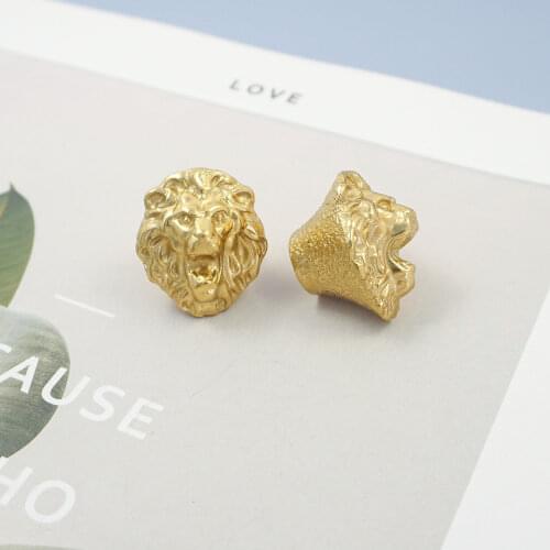 Lion Design Furniture Handles Solid Brass Knobs for Cabinet and Drawer Gold Wardrobe Closet Door Pulls Fashion Home Decor Knob