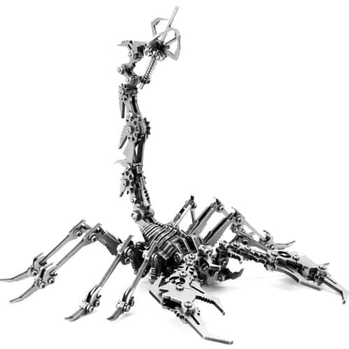 3D Metal Model DIY Assembled Scorpion King Puzzle Jigsaw Stainless Steel Detachable Model Puzzle