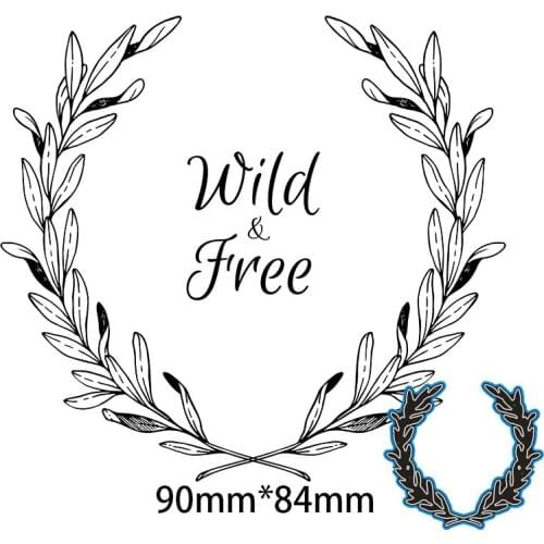 Metal Dies Wild and Free Branch for 2020 New Stencils DIY Scrapbooking Paper Cards Craft Making New Craft Decoration 90*84mm