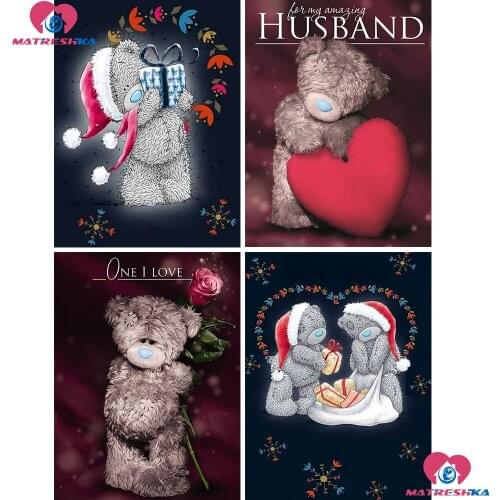 Teddy bear,5d diy diamond painting completely,square/round beads Wedding gift,diamond embroidery sale,cross stitch,accessories