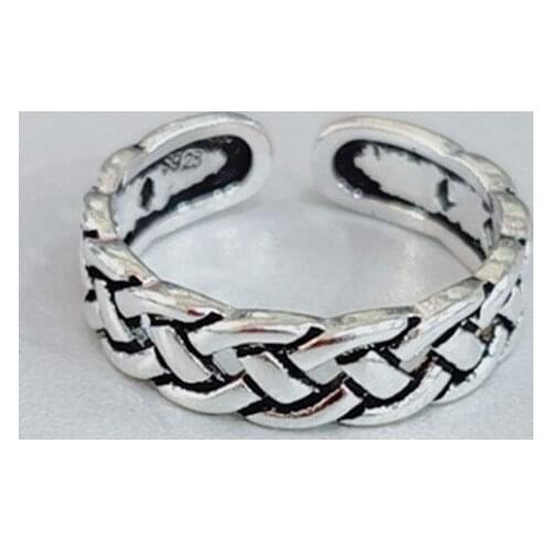 Miuoxion Simple Retro Twist Braid Ring Fashion Personality Punk Party Jewelry For Women Feature Namour Charm Gift All Seasons