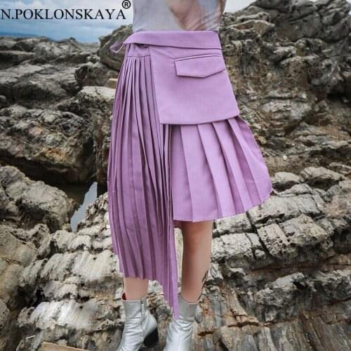 N.POKLONSKAYA Asymmetrical Skirts