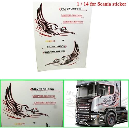 Eagle Sticker Paster for 1/14 Tamiya RC Truck Car SCANIA R730 R470 R620 56323 Diy Parts