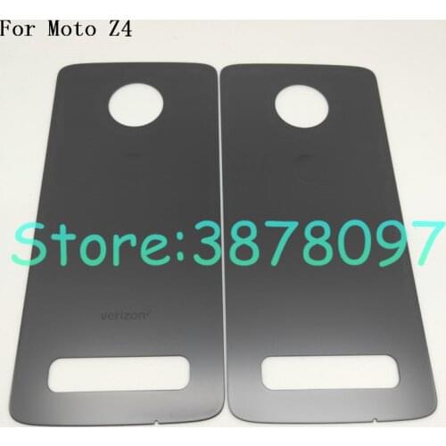 New Back Battery Cover Housing For Motorola Moto Z4 Z4Play XT1980-04 Glass Battery Back Cover Rear With Logo
