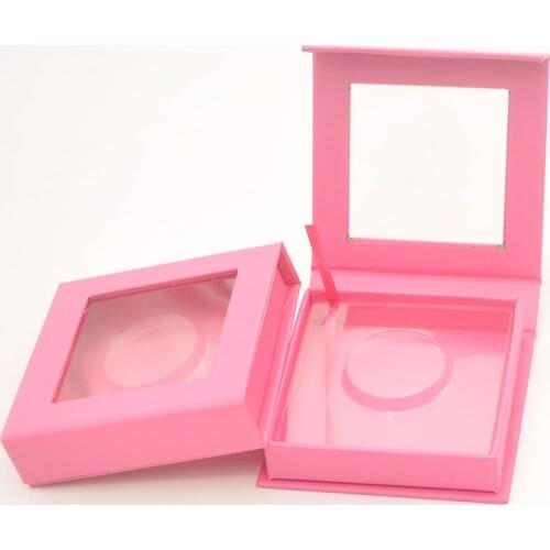Wholesale false eyelashes packaging box lash boxes packaging custom logo private label 3d mink faux cils square case bulk vendor