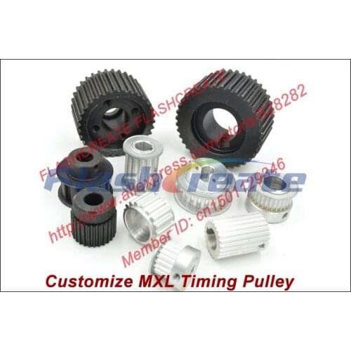 Specializing in the production of all kinds of MXL timing pulley pitch 2.032mm MXL Timing belt pulley customize MXL pulley