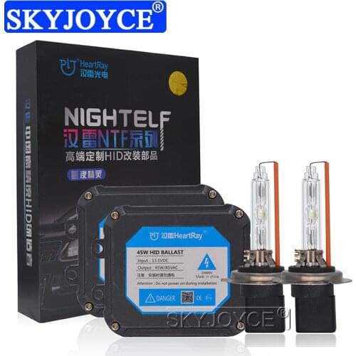 SKYJOYCE Original 45W HeartRay HID Xenon Kit Fast Bright 4800K 5800K H7 H11 9005 9006 9012 HeartRay NTF Bulb Xenon Ballast Kit