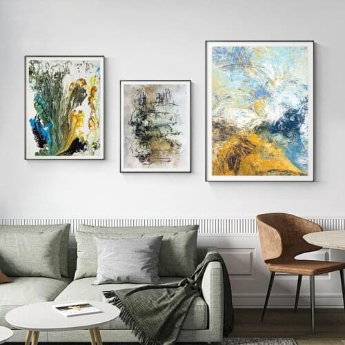 Modern Nordic Art Landscape Painting The Sitting Room The Bedroom And Print Posters Household Decorates Setting Wall Posters