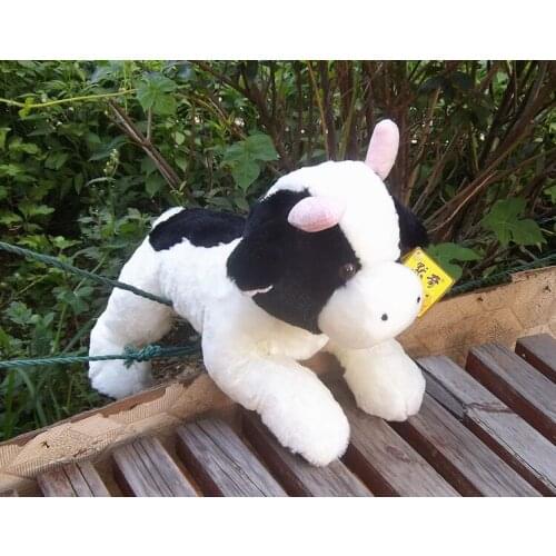 High quality about 42cm milk cow plush toy soft Dairy cow doll throw pillow birthday gift b4884