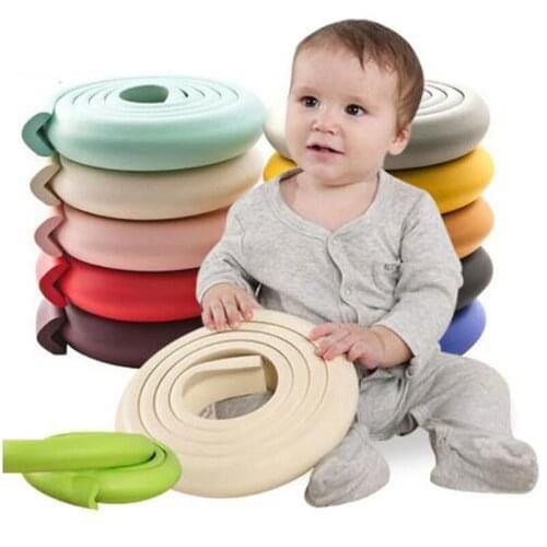 2M Children Protection Table Guard Strip Baby Safety Products Glass Edge Furniture Horror Crash Bar Corner Foam Bumper Collision