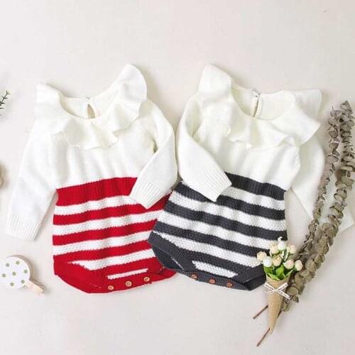 Winter New Baby Knitting Romper Baby Jumpsuit Woolen Soft Long Sleeve Newborn Baby Boys Girls One-pieces Cute Baby Clothes