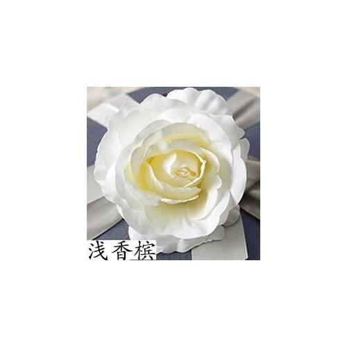 20PCS 12cm Artificial Roses Flower Head DIY Arch Garland Bride Wrist Flower Wedding Party Home Garden Decoration Fake Flowers