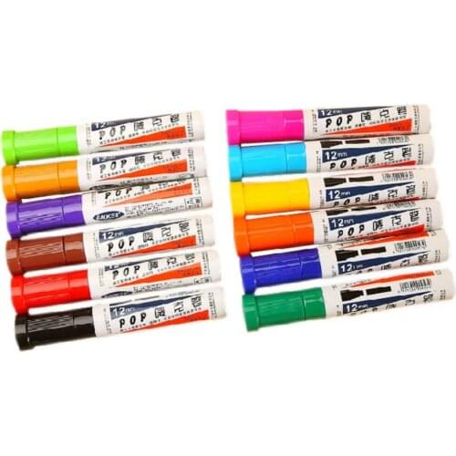 30mm Art Marker Pen Large Advertising Painting Pen Mark Brush Marker pens for Office and School Promotional Pens