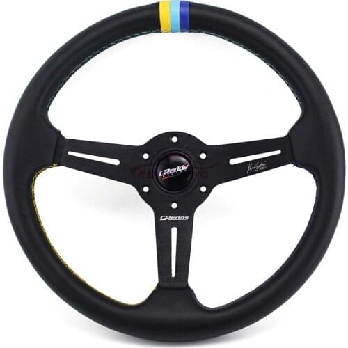 350mm 14inch Aluminum Auto JDM Style Tuning Drifting Car Sport Racing Steering Wheel