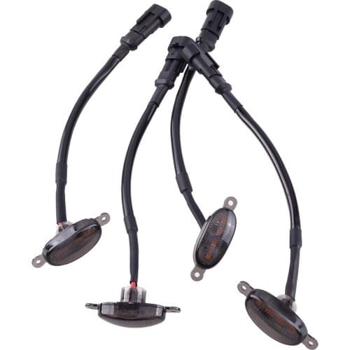 4Pcs LED Amber Front Bumper Grille Light Daytime Running Lamp Raptor Style Fit for Nissan Titan XD 2021 2020 2019 2018 2017 2016