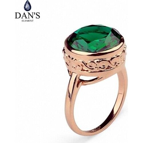 Dans Element Austrian Crystals Rings for Women healthful Anti Allergies Gift #RG95832