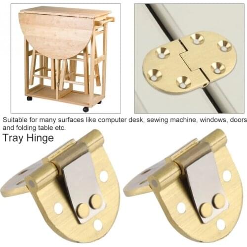 Folding Table Accessories Copper 180 Degree-90 Degree Table Hinge Round Table Hinge Flap Hinge Waist Hinge