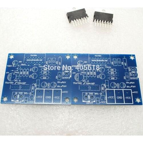 Free shipping Stero Mini Split TDA7293 Amplifier Kit 60W+60W 100W+100Wmax