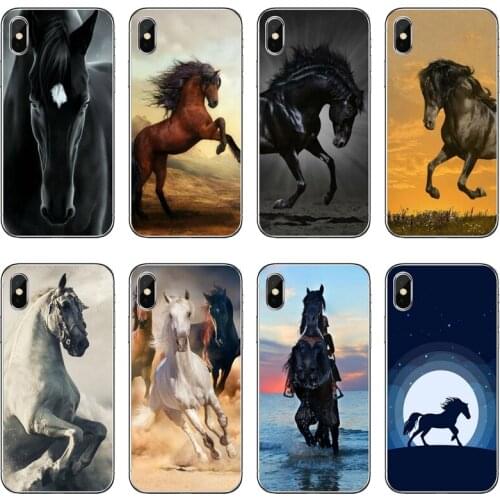 Handsome Horse Animal soft phone Case For Samsung Galaxy A70 A60 A50 A40 A30 A10 A9 A8 A6 Plus A7 A5 A3 2018 2017 2016