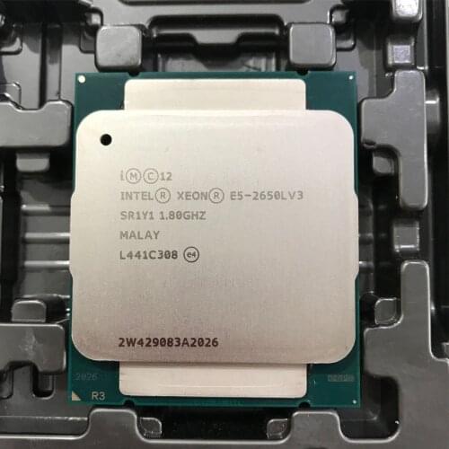 INTEL XEON E5 2650L V3 E5 2650LV3 CPU Processor 1.8GHz 12-Core LGA 2011-3 For X99 motherboard
