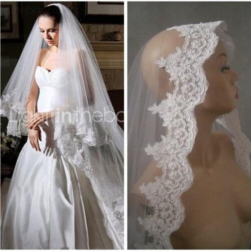 Crockoonboo Wedding Lace Veils