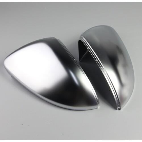 For VW for Golf 7 Golf 7 GTI Lamando 1 Pair of Matte Chrome Rearview Mirror Protection Cover Shell Car Styling Mirror Cover