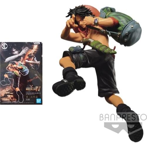 Bandai One Piece Figure The Top War 4 Portgas D Ace Anime Figure Genuine Model Collection Action Toy Figure Toys for Children