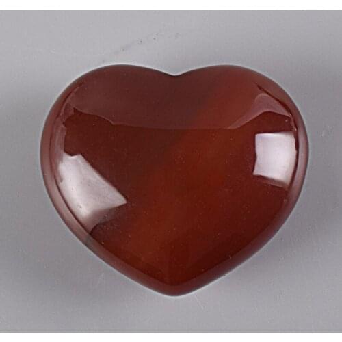 Natural Red Carnelian Heart Stone Figurines Love Energy Healing Agate Stone Decoration Feng Shui Crystal Model Home Decor Gift