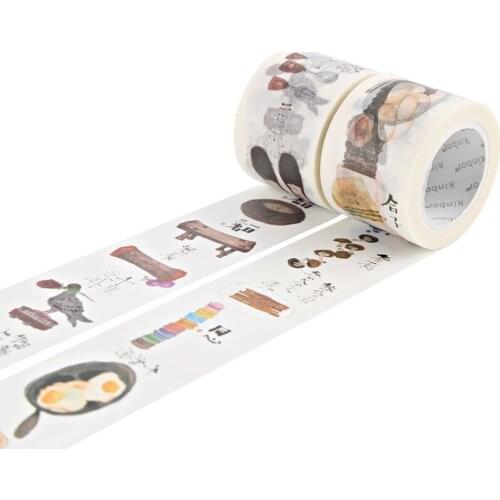Kinbor Washi Tape DIY Masking Tape Cute School Suppliers Stationery Gift Decorative Tape Scrapbooking Material
