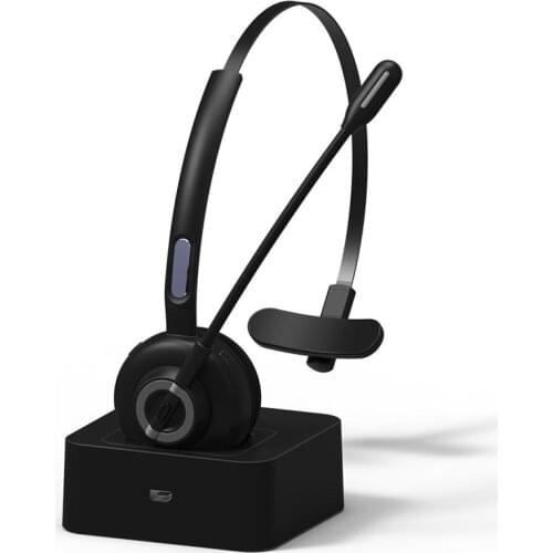 Call Center Bluetooth Headset Hands-Free Wireless Headphones with Mic Noise Cancelling Skype Headset for Phone PC PK LangsdomH3B