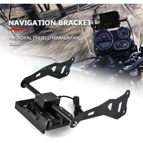 Motorcycle GPS SMART PHONE Windshield Navigation GPS Plate Bracket Adapt Holder For ROYAL ENFIELD HIMALAYAN 2016 - 2021