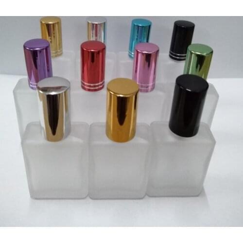 MUB 17ml Mini Frosted Glass Sprayer Perfume Bottle Aluminum Travel Bottle High Quality Refillable Perfume Bottle Empty Container