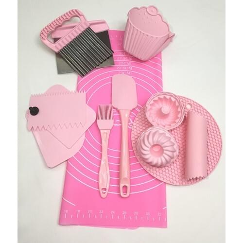 Dowry Set Dough Set Practical Kitchen Utensils 10 Pcs Pink