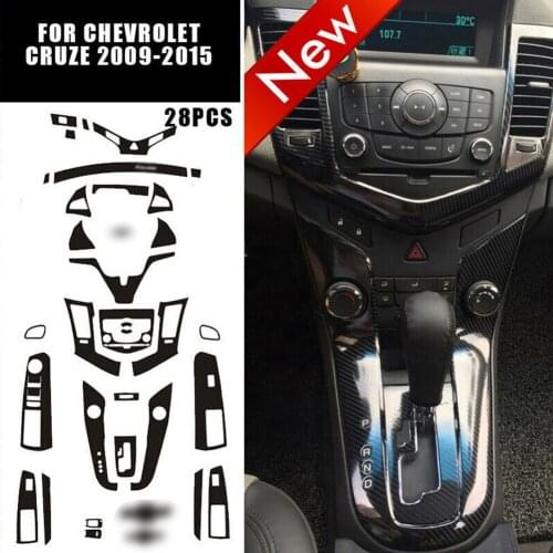 Carbon Fiber Car Interior Trim For Chevrolet Cruze 2009-2015 Interior Stickers Trim