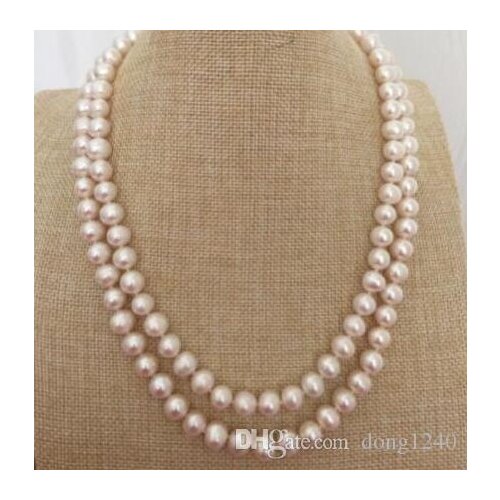 35 natural 7-8 M from the South Sea NATURAL white pearl silver silver necklace 925 gold brooch