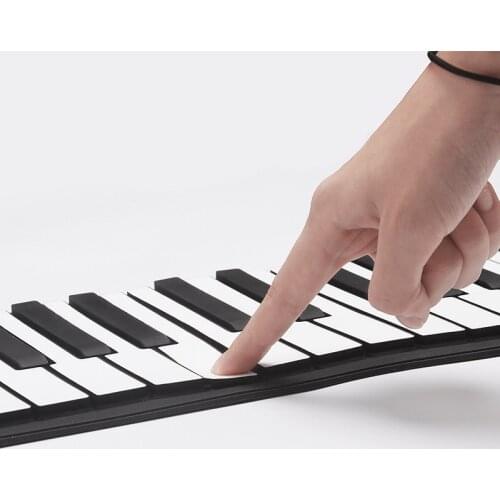 Portable Flexible Digital Keyboard Piano 61 Keys 128 Tones Rhythms Electronic Roll Up Piano Toys SAL99