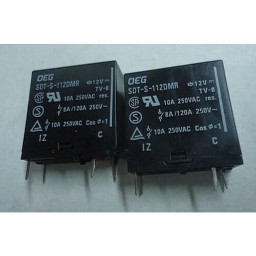 SDT-S-112DMR 10A 12VDC 250VAC TE Tyco OEG Relay (1 From A) contact new and original