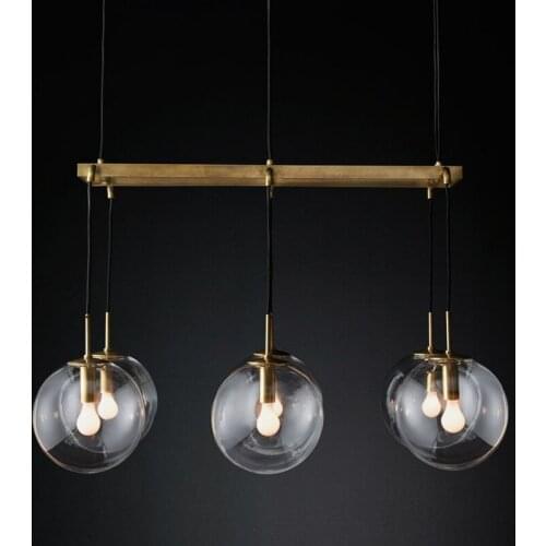 LED Postmodern Nordic Iron Glass Bubbles Designer LED Pendant Lights For Dinning Room kitchen Restaurant Suspension Luminaire
