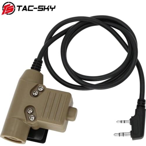 TAC SKY PTT U94 PTT tactical PTT military headset walkie-talkie ptt, suitable for peltor comtac/sordin tactical headset pttDE