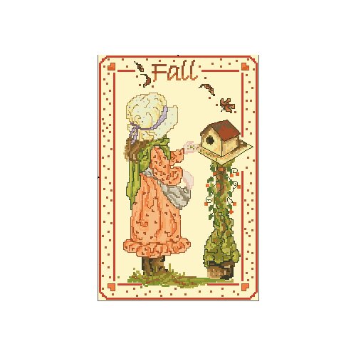 Cross stitch Handmade 14CT Counted Canvas DIY,Cross-stitch kits,Embroidery The girl who feeds the birds 30-41