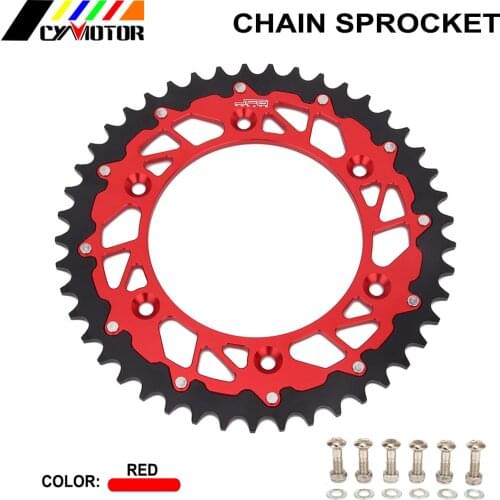 Motorcycle 45 47 48 49 50 51 52 Rear Chain Sprocket For HONDA CR125R CR250R CR500R CRF XR 125 230 250 450 400 600 650 R X L