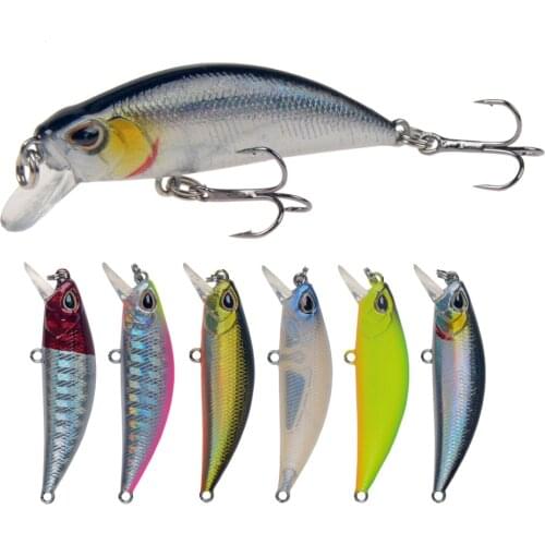 1pc Sinking minnow Fishing lure 5.5cm 3.2g Hard Artificial Bait Wobblers Bass Pike Trolling Carp Crankbait Pesca Fishing Tackle