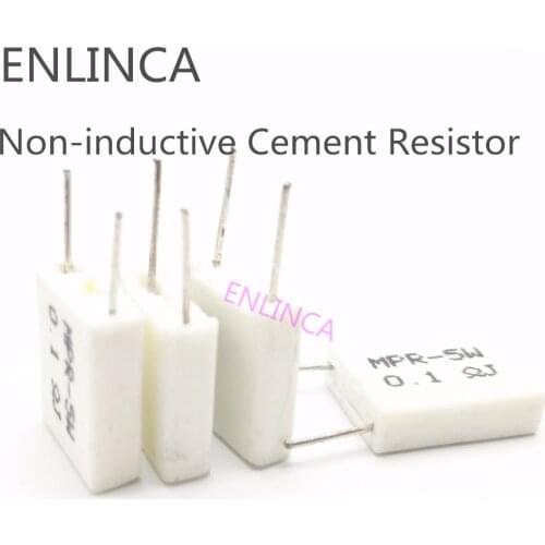 10pcs 5W 0.05 0.47 0.047 0.027 1 2 ohm 0.47R 0.05R 1R 2R 0.047R 0.027R Non-inductive Cement Resistor Resistance 5