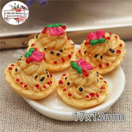 10PCS lemon cake Dessert Resin Flat back Cabochon Miniature food Art Supply Decoration Charm