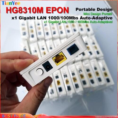 HUA WEI HG8310M ONT ONU XPON EPON/GPON Dual mode 1GE ONU ONT With Single Lan Port Apply to FTTH Modems Termina English version